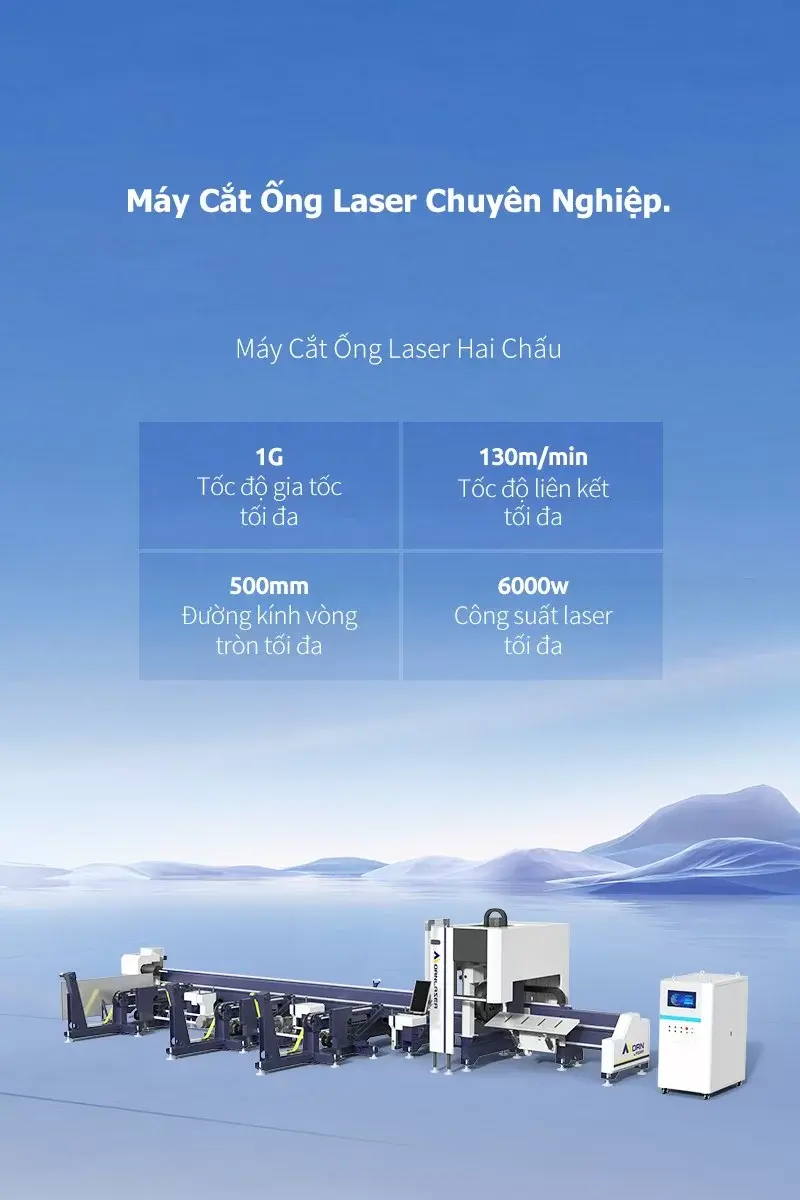 Máy Cắt Ống Laser Hai Chấu