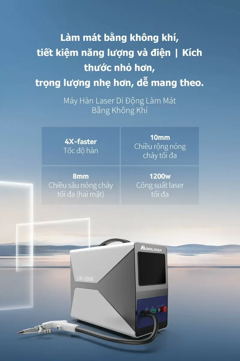 Máy Hàn Laser Di Động Làm Mát Bằng Không Khí