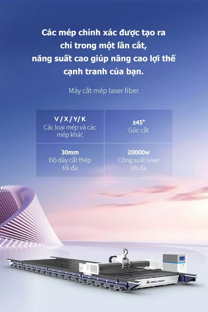 Máy cắt mép laser fiber